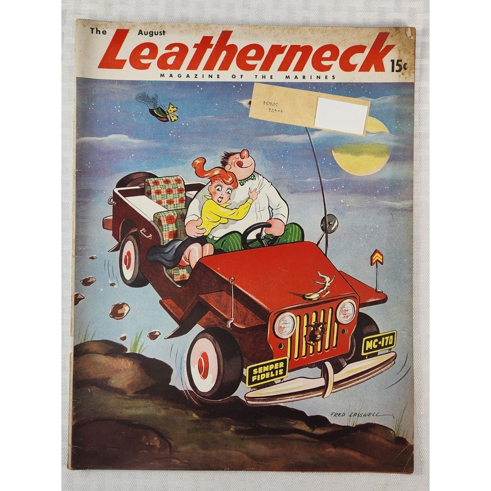Leatherneck #8 Aug 1946 Marines-Fred Lasswell Cartoons Pin-ups War Military VF